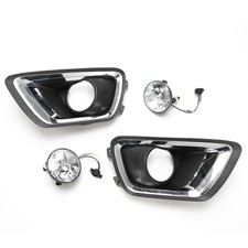 For 2015-2020 Chevrolet Colorado Clear Lens Driving Fog Lights Kit Wbezel Bulbs