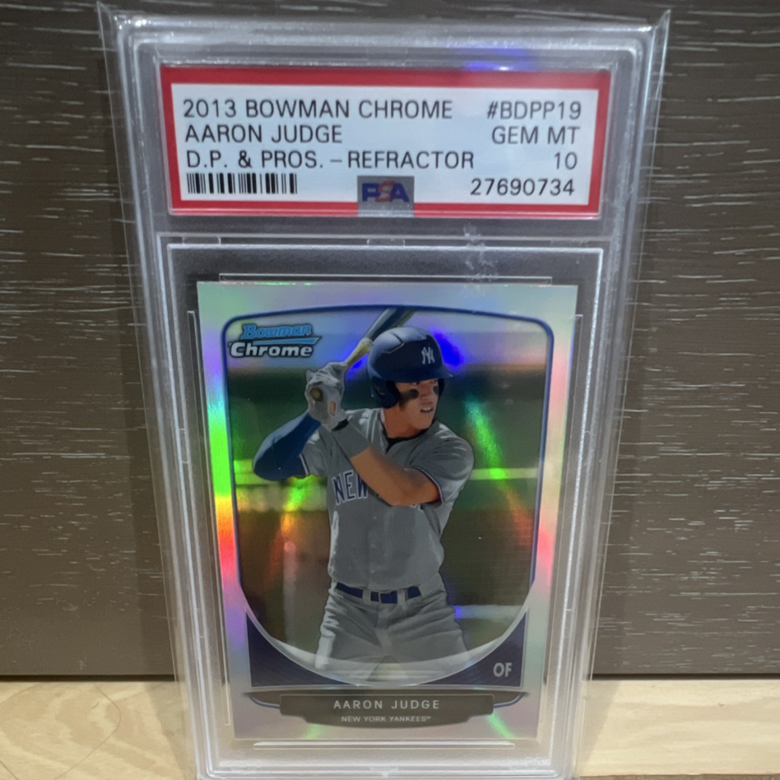 2013 Bowman Draft Chrome Aaron Judge BDPP19 Refractor PSA 10 Rookie Yankees