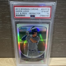 2013 Bowman Draft Chrome Aaron Judge BDPP19 Refractor PSA 10 Rookie Yankees