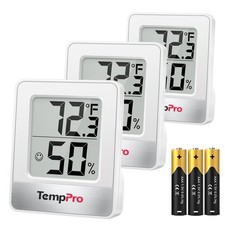 TempPro TP49 3 Pack Digital Hygrometer Indoor Thermometer Humidity Meter Mi...