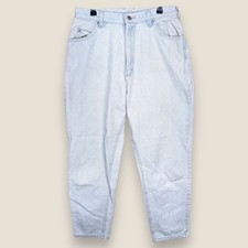 Vintage Lee Jeans High Rise Relaxed Mom Tapered 90s Light Blue USA Women 14 Pet