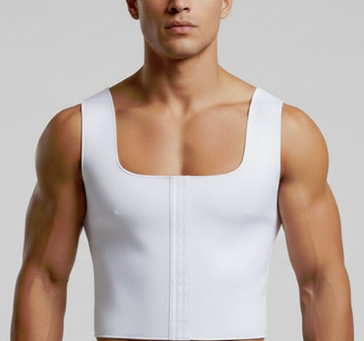Men Waist Trainer Body Shaper for Weight Loss Sweat Sauna Vest Workout Top Sz: M