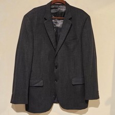 Peter Miller 2-Button Wool Blazer - Dual Vented - Dark Grey - Size 46L