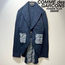 09AW COMME des GARCONS HOMME PLUS Fulled swallowtail tailored jacket blazer