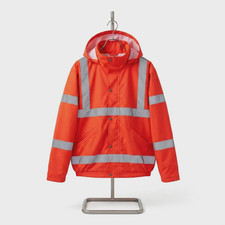 Portwest S463 Hi-Vis Bomber Jacket Orange Reflective Safety Workwear Coat XL
