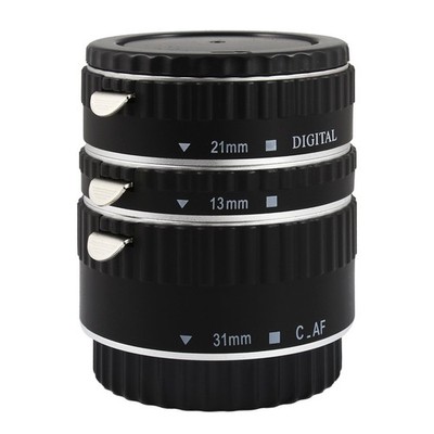COMMLITE Automatik AF Makro Zwischenringe für Canon EOS | EF / EF-S Objektive