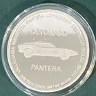 1 OZ Detomaso PANTERA  .999 FINE SILVER Round - # 17 - Uncirculated in Case