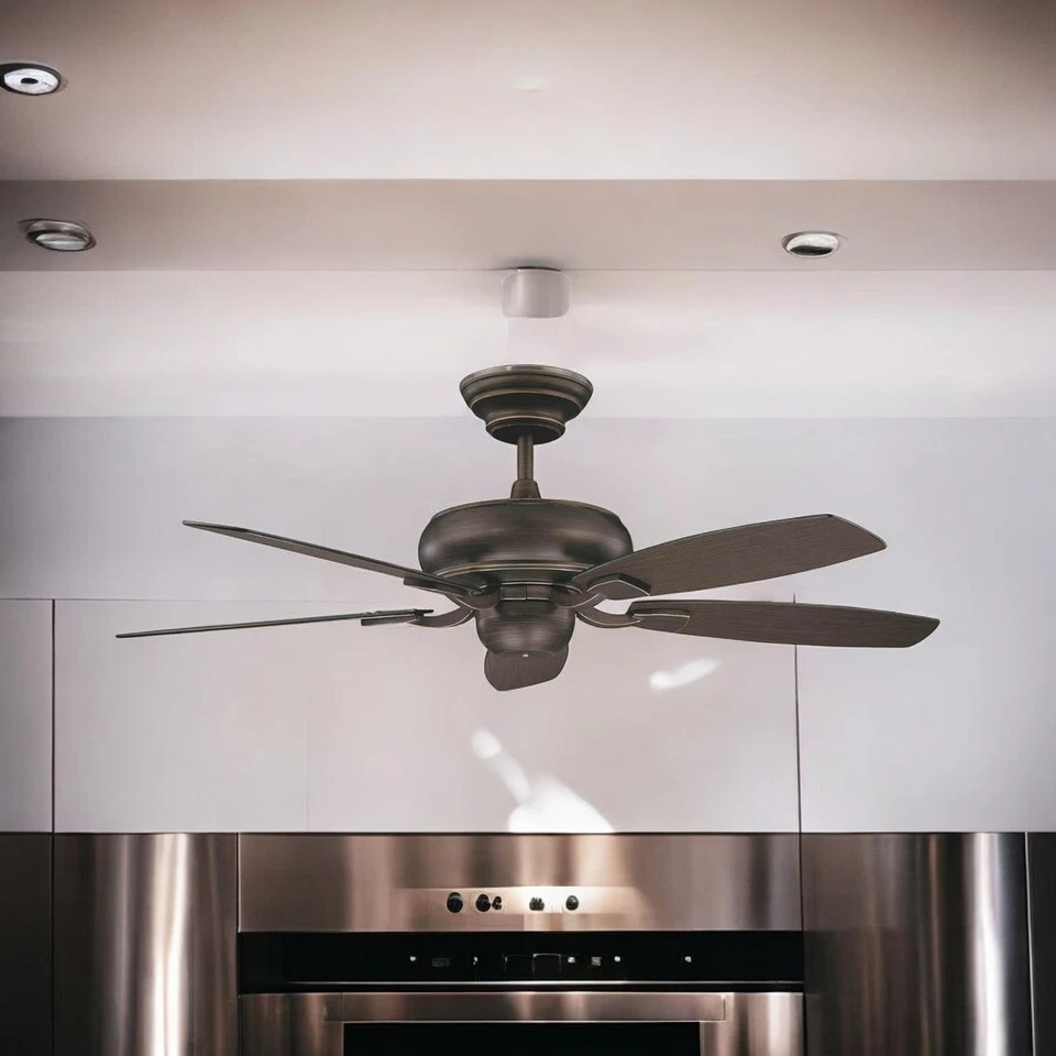 Concord Fans Contemporary 52" Roosevelt Oil Rubbed Bronze Ceiling Fan 52RS5ORB - Image 2 of 4