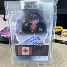 Upper Deck Clear Cut Pride Autograph Thomas Chabot PC-TC /99 Senators 2022-23