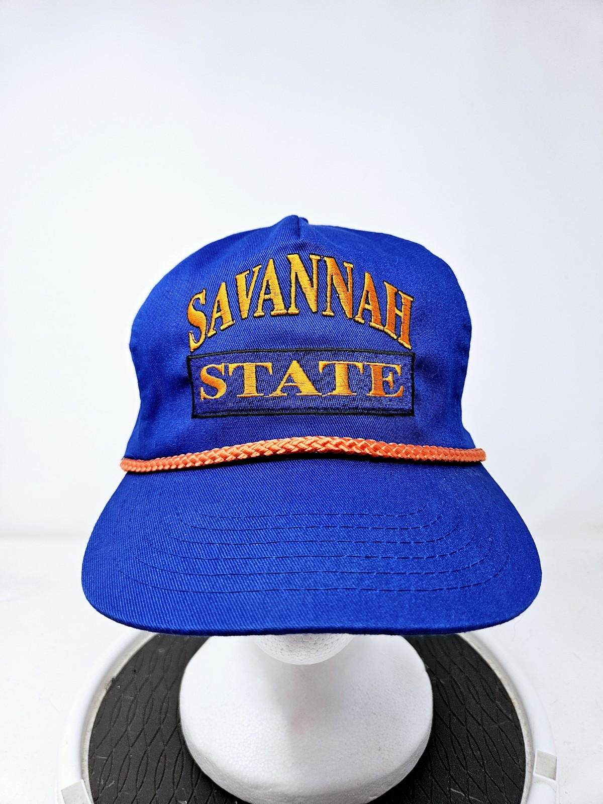Vintage Savannah State 80s 90s NCAA Rope Trucker Hat Fast Shipping