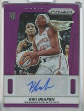 Kiki Iriafen 2025 Panini Prizm WNBA  #TB-KI Signatures Prizms Purple 22/49 RC
