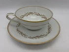 Noritake Laurel 5903 Vintage Cup & Saucer Set Gold Trim Japan China MCM Tea Cups