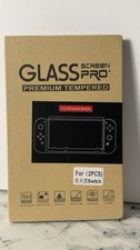 Glass Screen Pro Premium Tempered Glass Shield for Nintendo Switch 9H 2 Pack Box