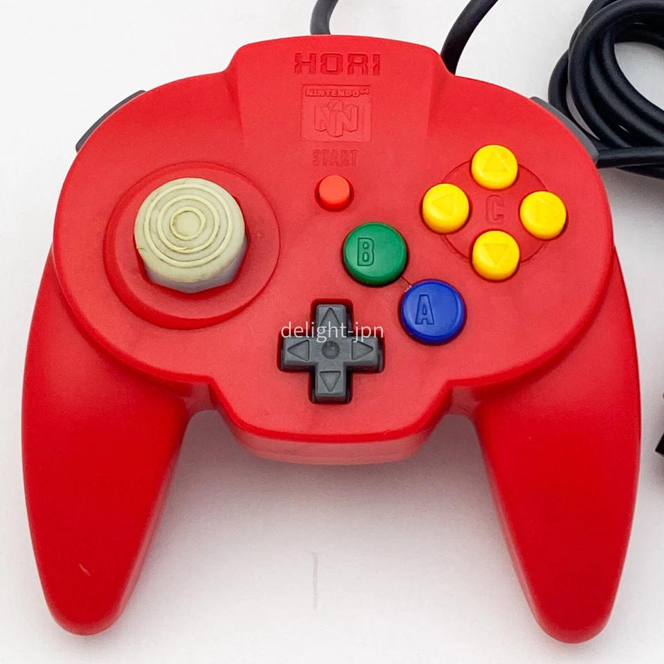 HORI PAD MINI 64 CONTROLLER RED Nintendo 64 N64 MADE IN JAPAN TESTED WORKED - Image 2 of 4