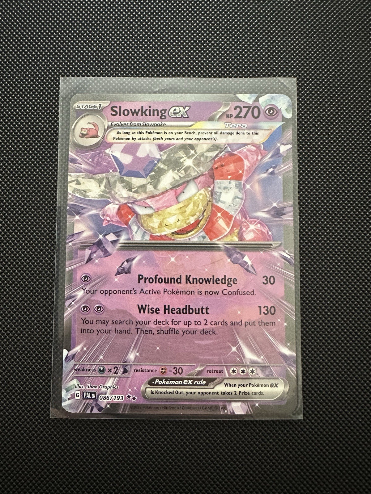 Pokemon Card Paldea Evolved Slowking EX 86/193