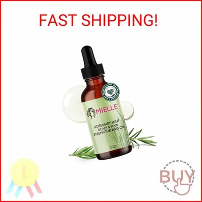 Mielle Organics Rosemary & Mint Hair Oil - Strengthening Biotin Oil Infused Friz