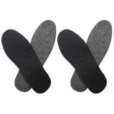 Wool Sheepskin Insoles Thick Fluffy Inner Soles Shoes Boots Inserts Warm Wi S5E2