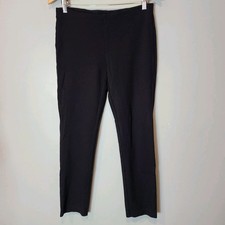 Eileen Fisher Pants Womens Size Small Black Washable Stretch Slim Ankle Pull On
