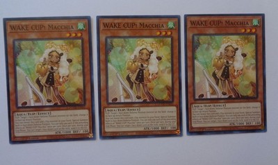 Playset: 3x WAKE CUP! Macchia DOOD-EN032 (Common, 1st Ed, Near Mint / NM)