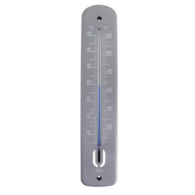 Klassisches graues 380 mm Innen/Außen Thermometer - Ihre Gartentemperaturlösung