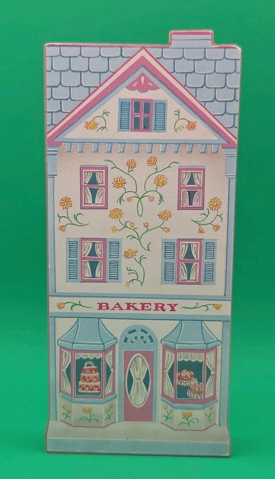 Lenox Village Flats настенные таблички 1997 Лот из 3 РЕДКИХ (розовое дерево) ЧИТАЙТЕ СМ. Винтажный - Изображение 3 из 4