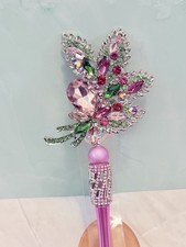 Beaded Pens Custom Gifts Basket fillers Collect Beautiful multi-color Leaf Pink