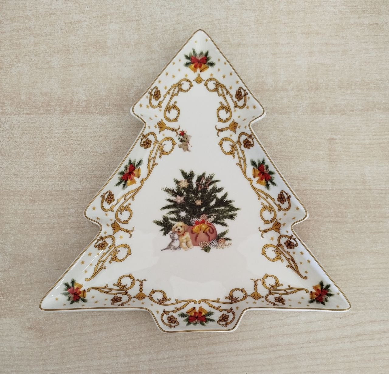 Royal Family Vassoio Albero Porcellana 24x25x2,5h cm, foto 2
