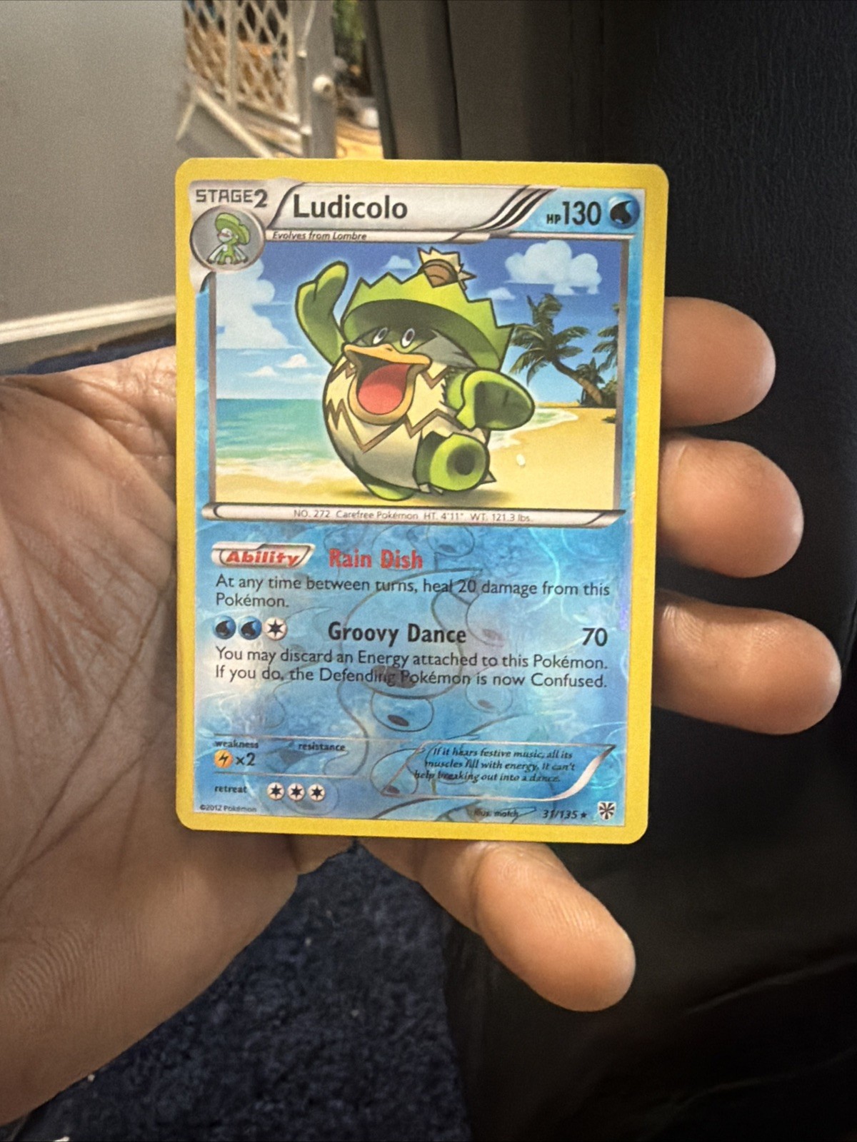 Ludicolo 31/135 Rare Plasma Storm Reverse Holo Lp