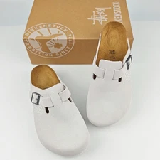 Birkenstock Boston x Stussy Bone/White Clog Wide  Shoes Unisex EU37-45 With Box