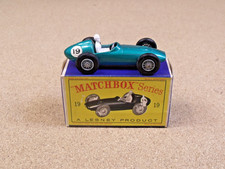 OLD VINTAGE LESNEY MATCHBOX # 19 ASTON MARTIN RACING CAR ORIGINAL BOX
