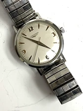 VINTAGE LONGINES MEN'S WRISTWATCH -MECHANICAL- SPEIDEL BAND - WORKING- 1958-1963