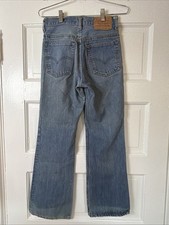 Vintage Levi  s 517 Denim Jeans Size 28x27.5 Boot Cut Talon 70s 80s Single Stitch