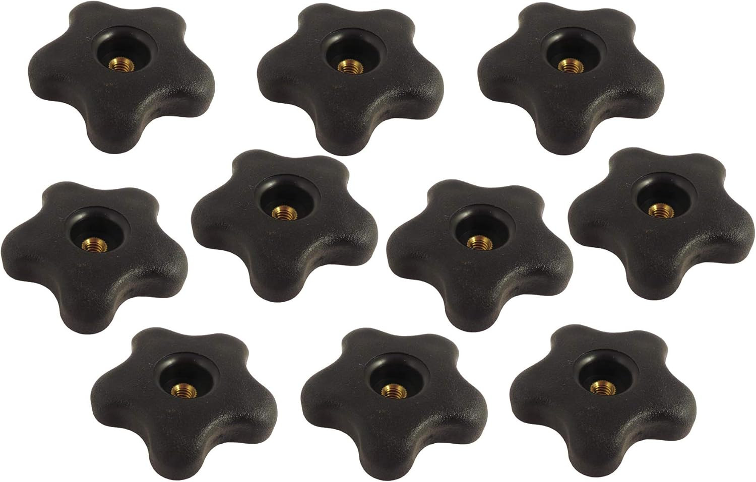 Taytools 770801 Lot 10 Each 5/16 18 Female Thread Star Knobs 2 Inch Diameter wit