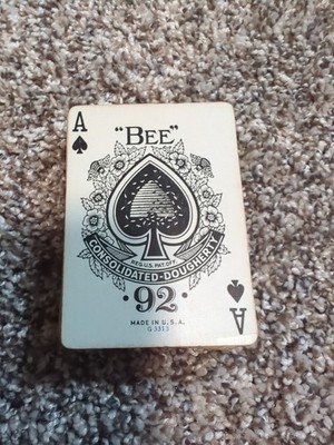 Bee Playing Cards 92 Made In USA No Box