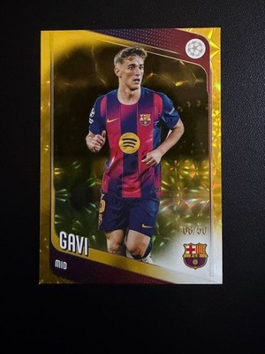 Gabi 50 pcs Topps UEFA Japan Edition 2025-26 serial jersey number
