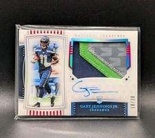 Gary Jennings 2019 National Treasures Stars & Stripes RPA /20 Auto Seahawks 
