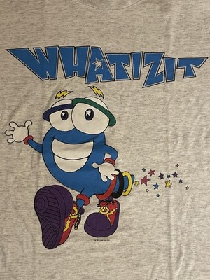 Atlanta 1996 Olympics Whatizit Izzy Mascot Shirt Gray Mdm SIGNED UNWORN NEW 