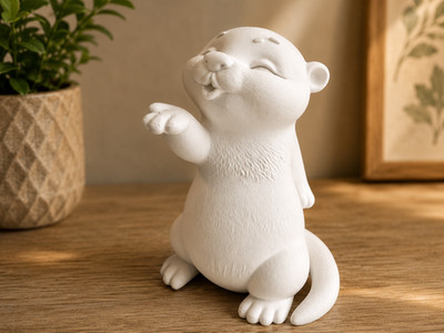 Little Otter Co. Süßer Otterkuss | entzückende Regaldeko mehrfarbig