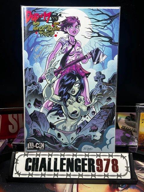 Dead at 17 vs Zombie Tramp #1 Cvr B DOUBLE SIGNED Howard + Mendoza w/ COA