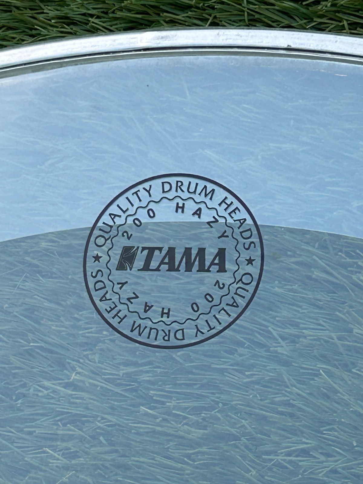 TAMA 200 HAZY 22" Bass Drum Batter head clear with inner ring photo 2