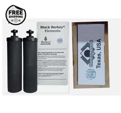 Berkey BB9-2 Authentic Black Purification replacement Filters  New Free Shipping