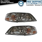 Headlight Assembly Set Driver & Passenger Side Fits 2003-2004 Lincoln Town Car