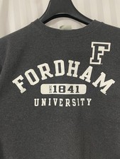 Fordham University Rams Champion Sweatshirt Small NWOT Eco Fleece Vintage Grey