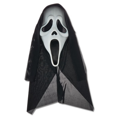 Ghost Face Mask 30th Anniversary Hood Scream Halloween Costume Adult