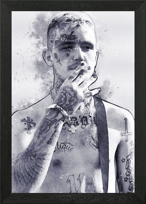 Lil Peep Pop Smoke Travis gerahmtes Wandbild Poster Leinwanddruck Bild