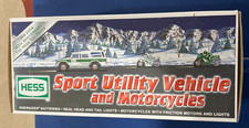 2004 Hess Sport Utility Vehicle Motorcycles, Batteries Removed, Lights Work