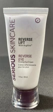 Serious Skin Care Reverse Lift EYE Firming Beauty Cream 1oz DOUBLE SIZE! SEALED