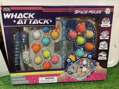 Sealed Retro Arcade Whack Attack Space Mole Game 36 Lvl, 3 Modes, Sound & Music