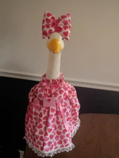 Goose clothes outfit - Valentine asst. hearts w/bow lg 24-27" goose