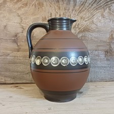 Große Kanne aus Keramik Krug brauner Weinkrug Rheinsberg GDR großer Tonkrug 3 L